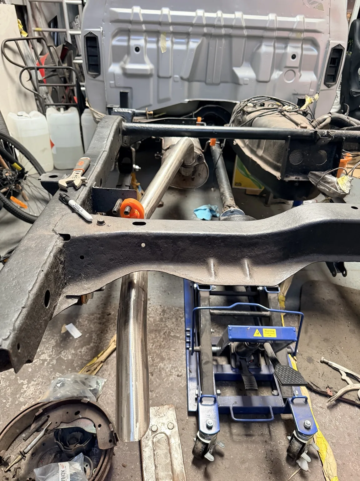 Ford Ranger rear chassis with bed removed